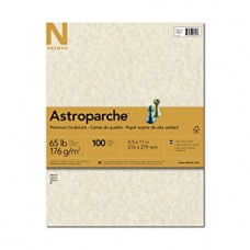 8.5"x11" 23.38M 65# Natural Neenah Astroparche Vellum Cover